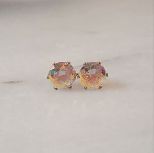Multi-Color Rhinestone Stud Earrings
